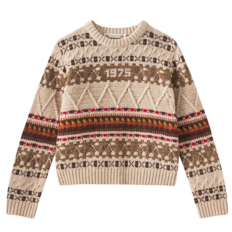 Bonpoint Jacquard Wool Cotton Sweater 4